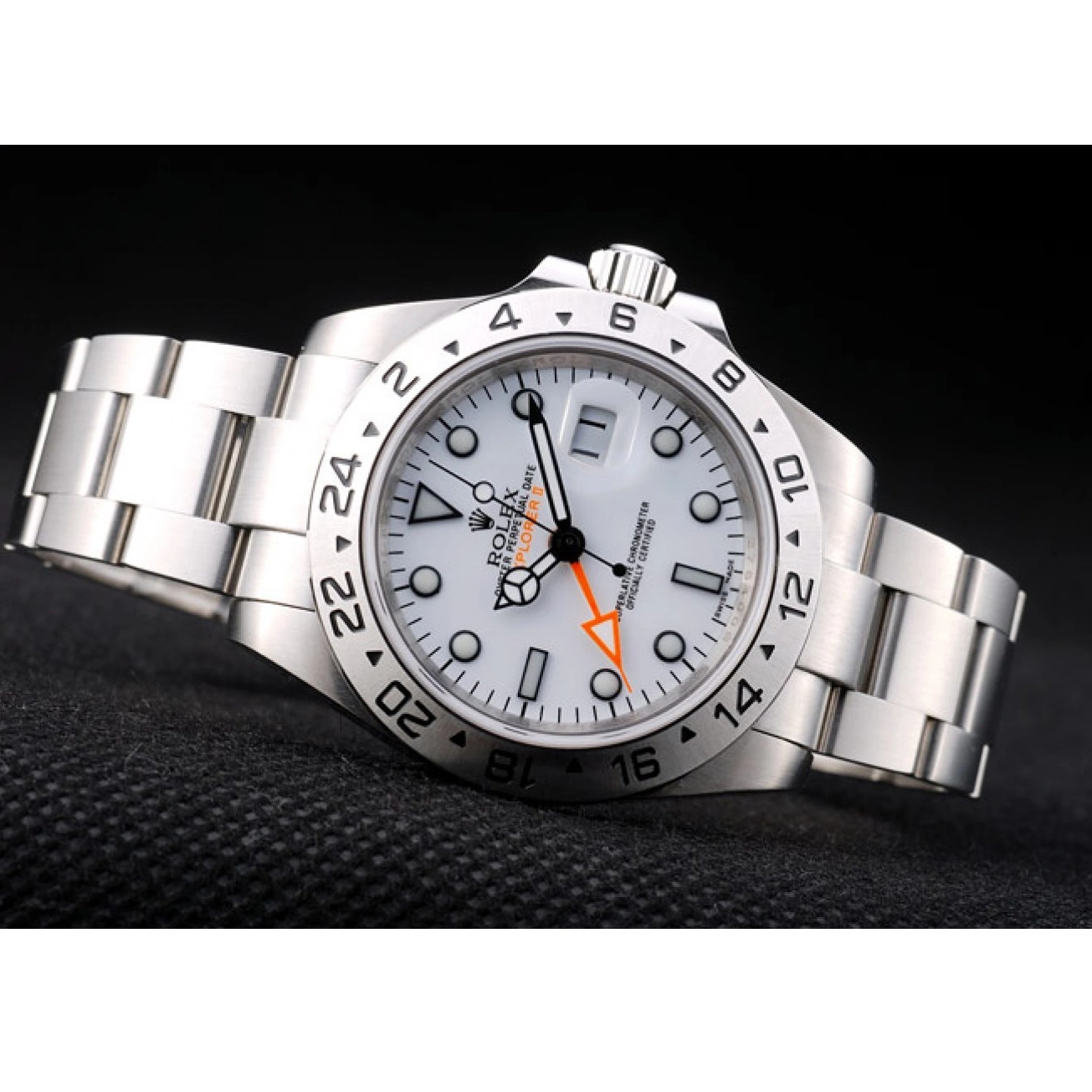 Good copy rolex watches Watch Dial Bezel Steel Rolex White Stainless Explorer 0716